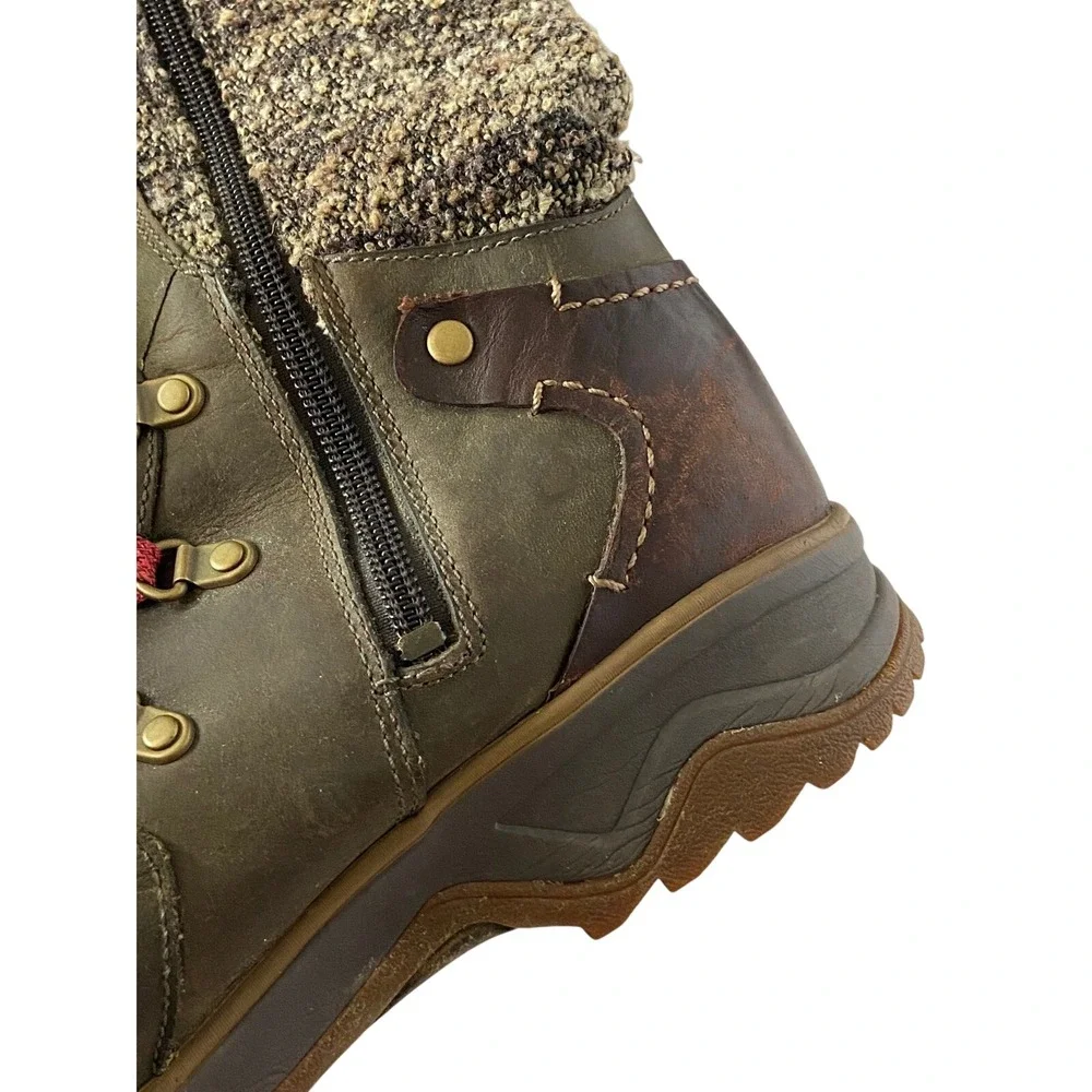 Merrell Eventyr Peak Waterproof Tall Leather Knit Boots‎ Womens 9.5 Bungee Cord